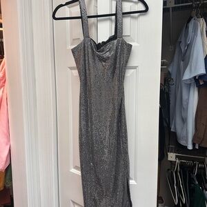 Elegant Silver Dress - worn ONCE